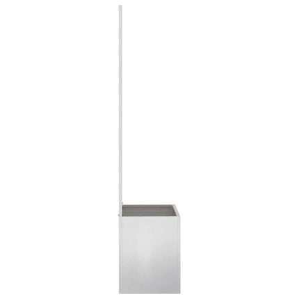 Trädgårds integritetsskärm Silver 50 x 150 cm Rostfritt stål