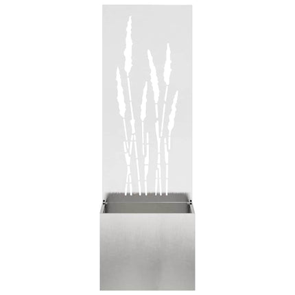 Trädgårds integritetsskärm Silver 50 x 150 cm Rostfritt stål