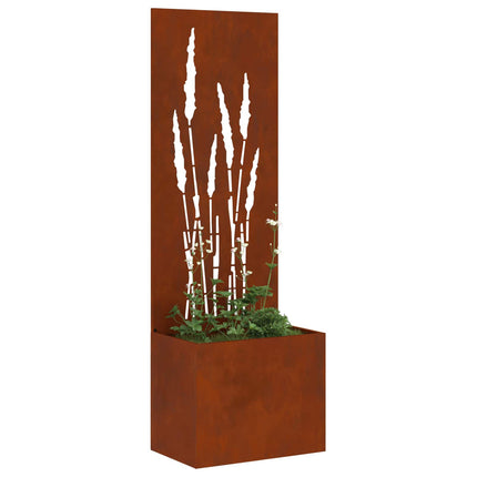 Trädgårds integritetsskärm Rostig 50 x 32 x 150 cm cortenstål