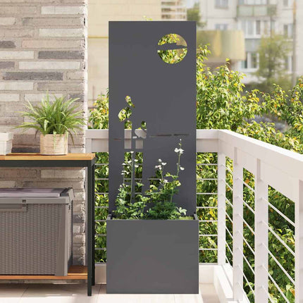 Trädgårds integritetsskärm Antracit 50 x 150 cm Kallvalsat stål
