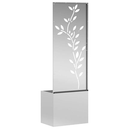 Trädgårds integritetsskärm Blommor Silver 50 x 32 x 150 cm