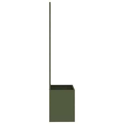 Trädgårds integritetsskärm Olivgrön 50 x 150 cm Kallvalsat stål