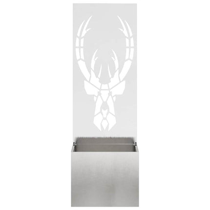 Trädgårds integritetsskärm Silver 50 x 150 cm Rostfritt stål