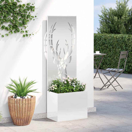 Trädgårds integritetsskärm Silver 50 x 150 cm Galvaniserat stål