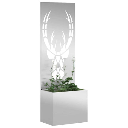 Trädgårds integritetsskärm Silver 50 x 150 cm Galvaniserat stål