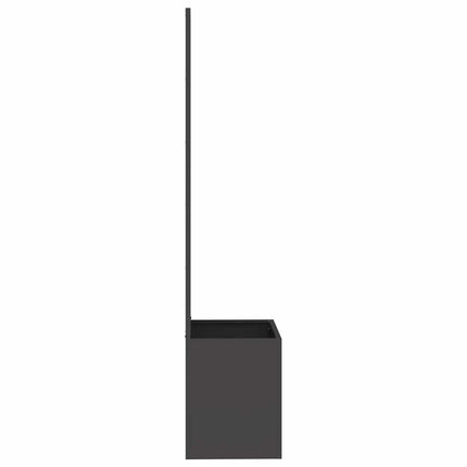 Trädgårds integritetsskärm Svart 50 x 150 cm Kallvalsat stål