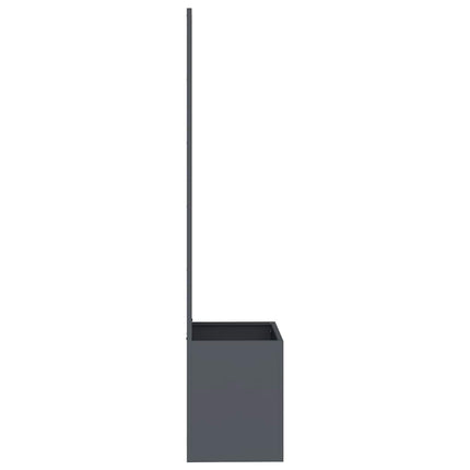 Trädgårds integritetsskärm Antracit 50 x 150 cm Kallvalsat stål