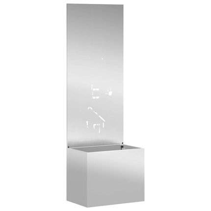 Trädgårds integritetsskärm Silver 50 x 150 cm Galvaniserat stål