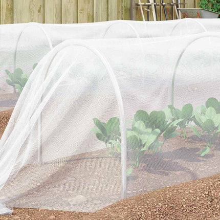 Insektsnät Vit 3 x 25 m polyeten