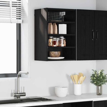 Hängande skåp Svart ek 40 x 29,5 x 60 cm Konstruerat trä