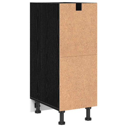 Köksunderskåp Svart ek 30 x 44,5 x 81,5 cm Konstruerat trä