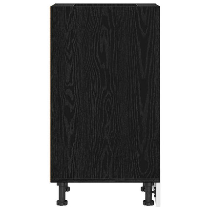 Köksunderskåp Svart ek 30 x 44,5 x 81,5 cm Konstruerat trä
