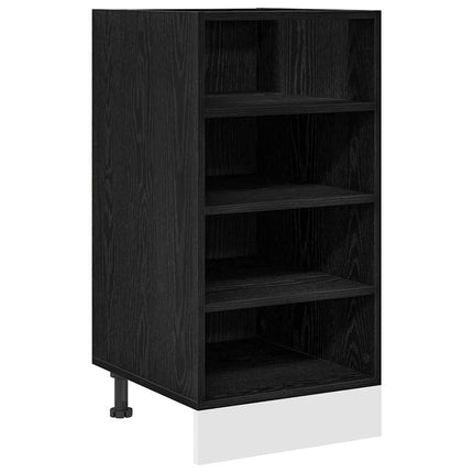 Köksunderskåp Svart ek 40 x 44,5 x 81,5 cm Konstruerat trä