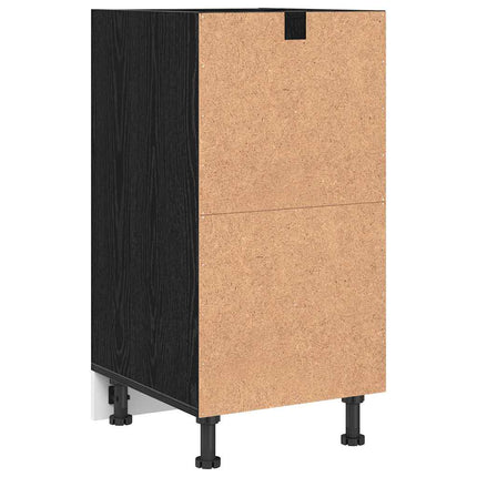 Köksunderskåp Svart ek 40 x 44,5 x 81,5 cm Konstruerat trä