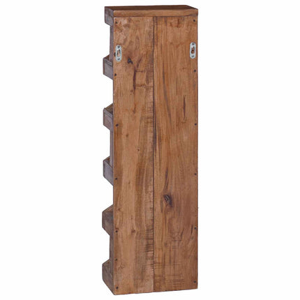 Vinställ Naturfärg 24 x 14 x 80 cm Massivt mahognyträ