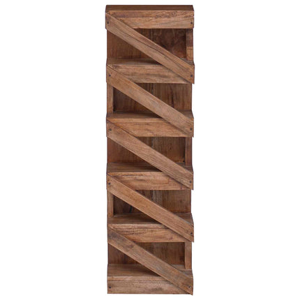 Vinställ Naturfärg 24 x 14 x 80 cm Massivt mahognyträ