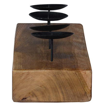 Ljushållare Naturfärg 50 x 15 x 10 cm Massivt teakträ
