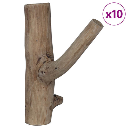 Krok Brun 4 x 4 x 14 cm Solid återvunnen trä