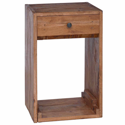 Sängbord med låda Brun 63 x 30 x 79 cm Massivt mahognyträ