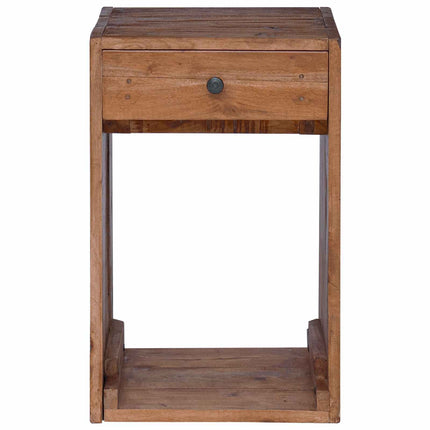 Sängbord med låda Brun 63 x 30 x 79 cm Massivt mahognyträ