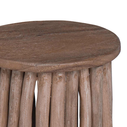 Pall Naturfärg 30 x 30 x 45 cm Massivt teakträ