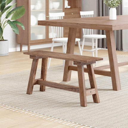 bänk Naturfärg 92 x 23,5 x 45,5 cm Massivt mahognyträ
