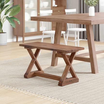 bänk Naturfärg 85 x 35 x 46 cm Massivt återvunnet trä