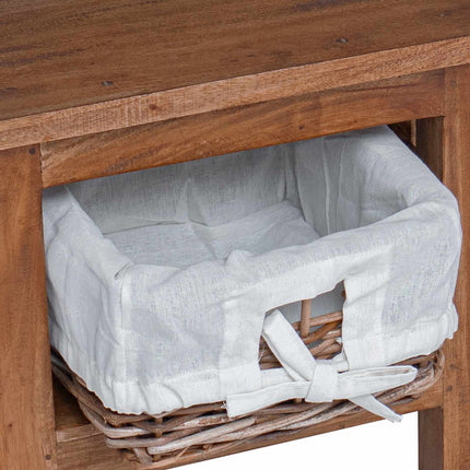 Sidobord Brun 38 x 28 x 35 cm Massivt mahognyträ