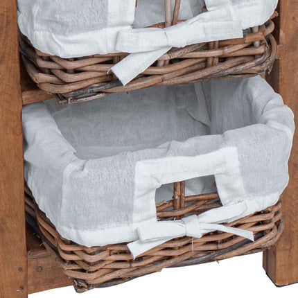 Sidobord Brun 38 x 28 x 50 cm Massivt mahognyträ
