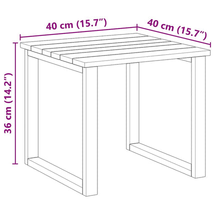 bord 3 pcs Naturfärg Impregnerat furuträ