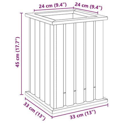 Plantlådor Brun 33 x 33 x 45 cm Impregnerat furuträ