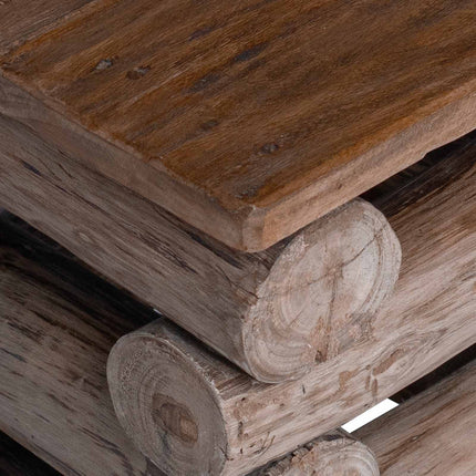 Pall Naturfärg 30 x 30 x 38 cm Massivt teakträ