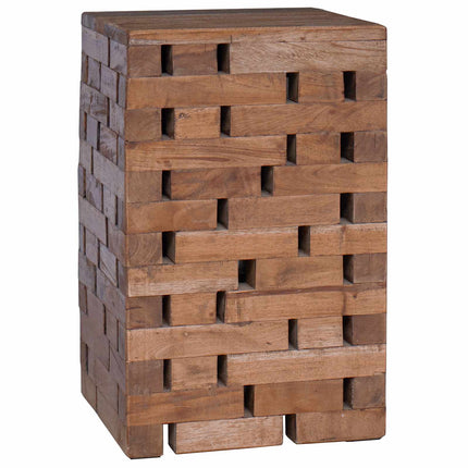 Pall Naturfärg 29 x 29 x 48 cm Massivt återvunnet trä