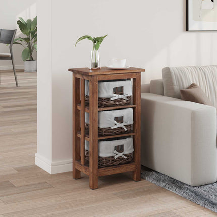 Sidobord Brun 38 x 28 x 72 cm Massivt mahognyträ