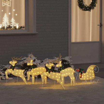 LED Renar 5 st Guld 43 x 18 x 66 cm tyg LED-lampor