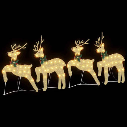 LED Renar 4 pcs Guld tyg