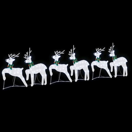 LED Renar 6 st Silver 45 x 19 x 65 cm tyg LED-lampor