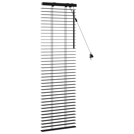 Persienn Svart 45 x 130 cm 35 mm Massivt Paulownia-trä