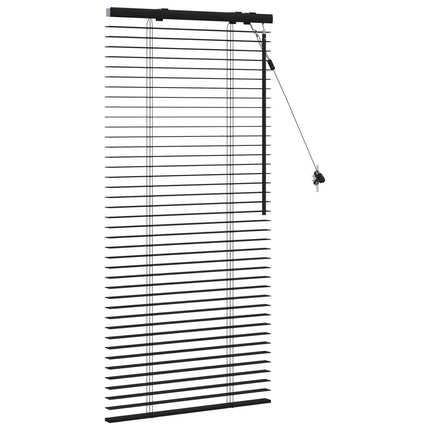 Persienn Svart 65 x 130 cm 35 mm Massivt Paulownia-trä