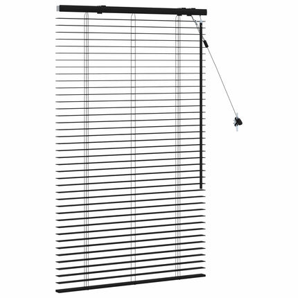 Persienn Svart 85 x 130 cm 35 mm Massivt Paulownia-trä