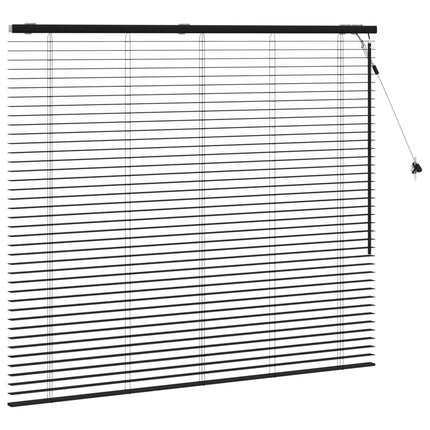 Persienn Svart 160 x 130 cm 35 mm Massivt Paulownia-trä