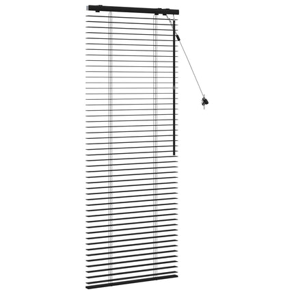 Persienn Svart 60 x 160 cm 35 mm Massivt Paulownia-trä