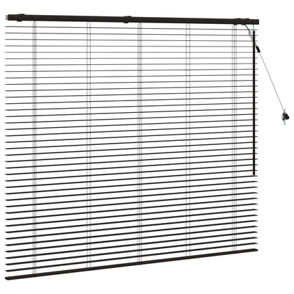 Persienn Mörkbrun 150 x 130 cm 35 mm Massivt Paulownia-trä