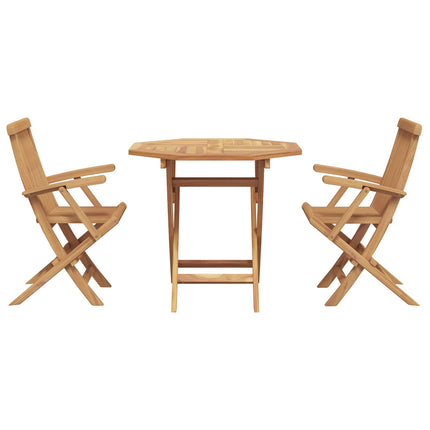 Trädgårdsmöbelset 3 pcs Brun Massivt Akaciaträ