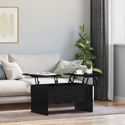 Kaffeebord Svart Ek 102 x 50,5 x 46,5 cm Konstruerat trä