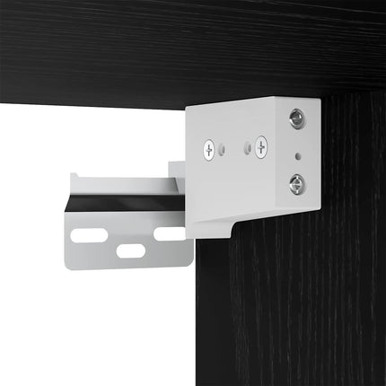 Spegelskåp Svart Ek 91 x 15 x 76,5 cm Konstruerat trä