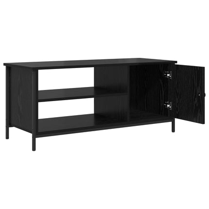 TV-skåp Svart Ek 100 x 40 x 45 cm Konstruerat trä