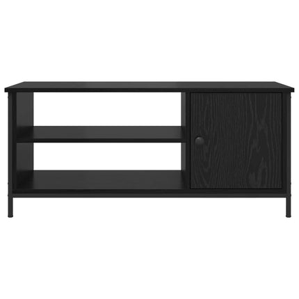 TV-skåp Svart Ek 100 x 40 x 45 cm Konstruerat trä