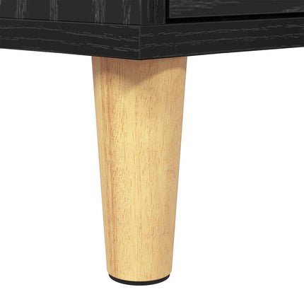 TV-skåp med låda Svart Ek 150 x 30 x 45 cm Konstruerat trä