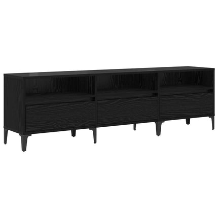 TV-skåp Svart Ek 150 x 30 x 45 cm Konstruerat trä och järn